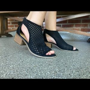 Lucky zipper backed sandals